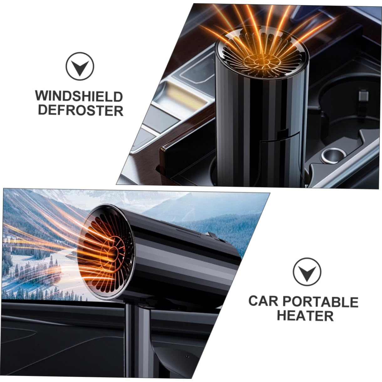12v Autoheizung 150w Tragbarer Windschutzscheibenenteiser 12-volt Kfz Heizlüfter mit Stromsparender Heißluft für Pkw Lkw Suv und Taxi