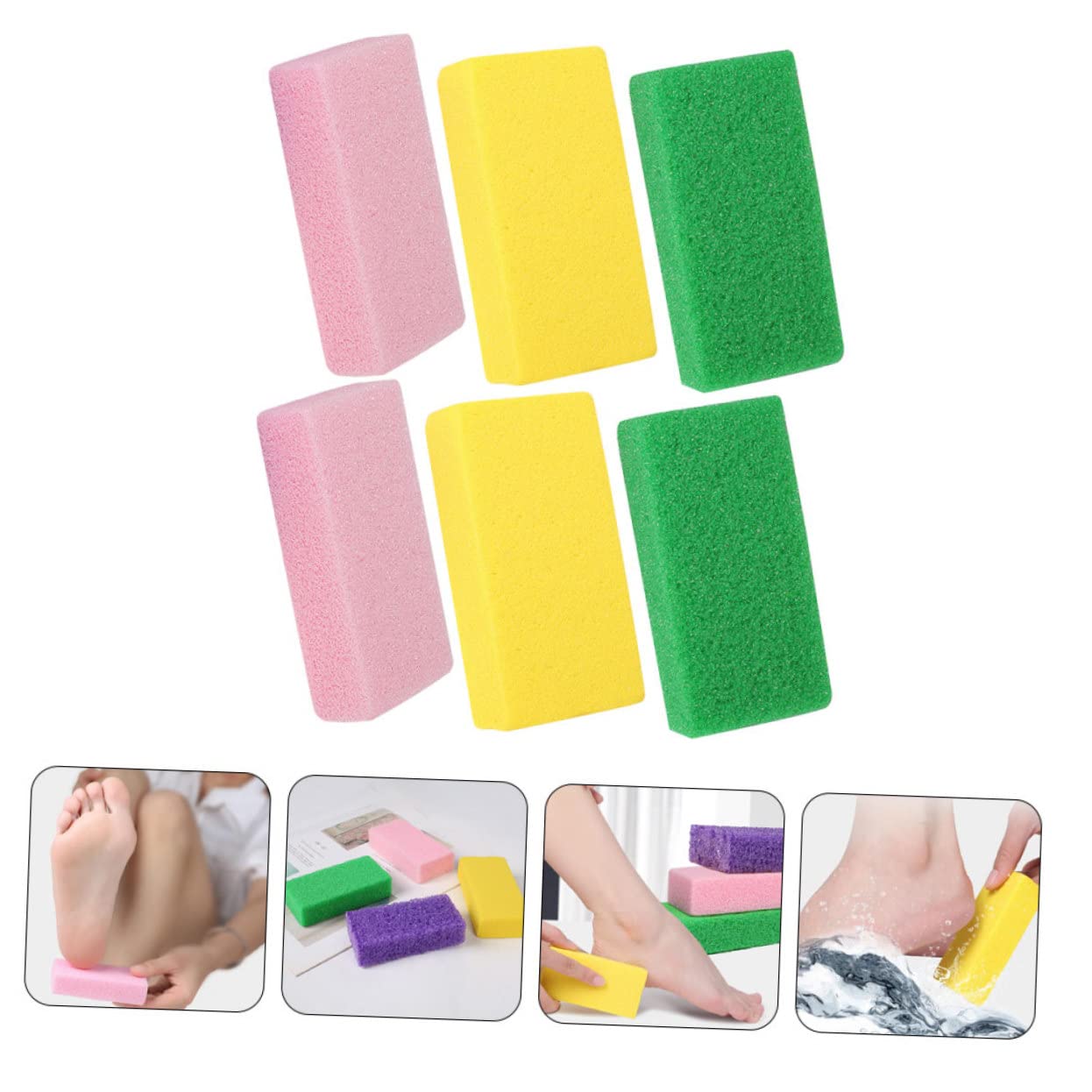 Healeved 24pezzi Pietre Pomice Per Piedi Rimozione Della Morta Esfoliante Per Pedicure Strumenti Per La Dei Piedi