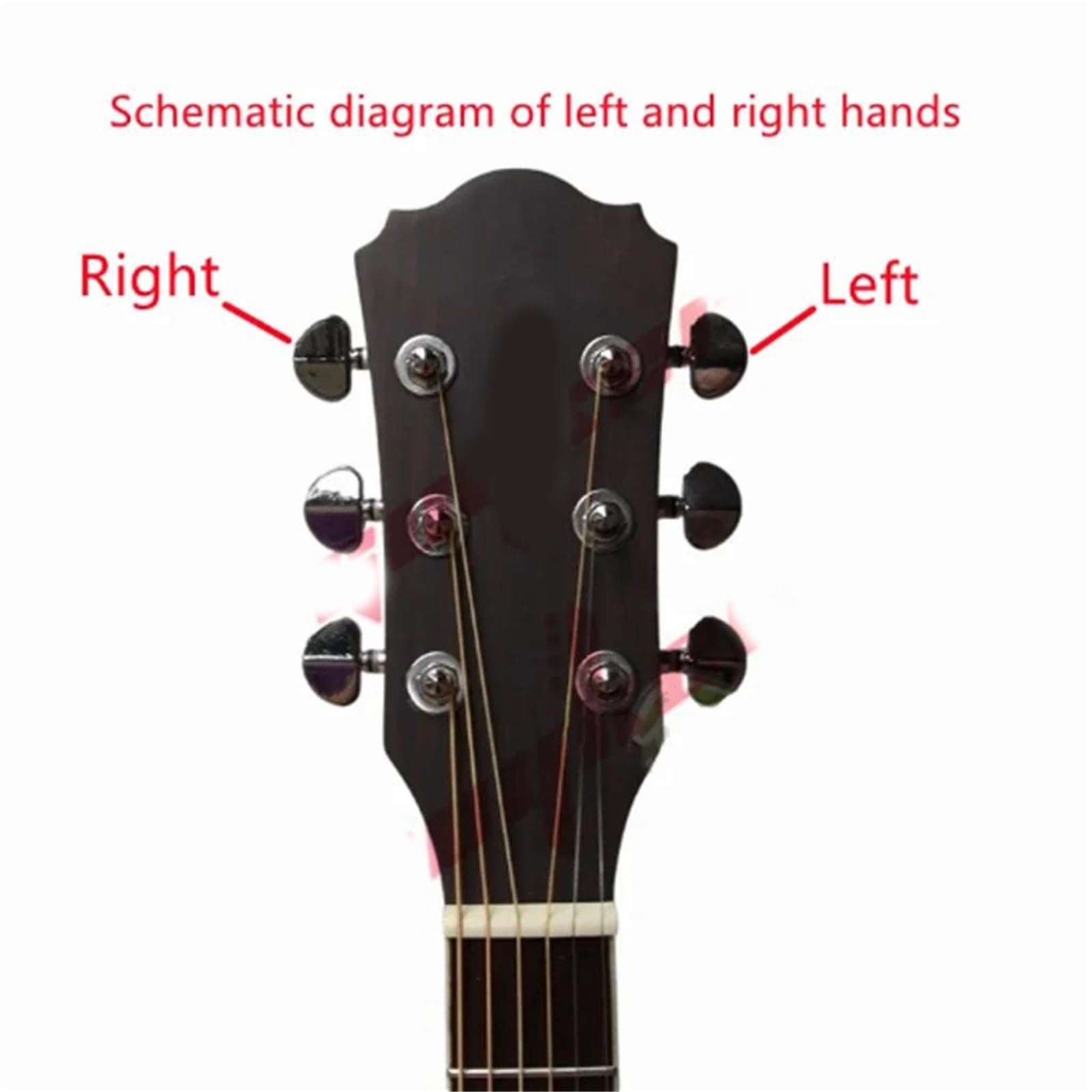 Adecuado Para Accesorios De Marionetas Afinación Guitarra Eléctrica ST TL Dorado Clavijas Guitarra(6L)
