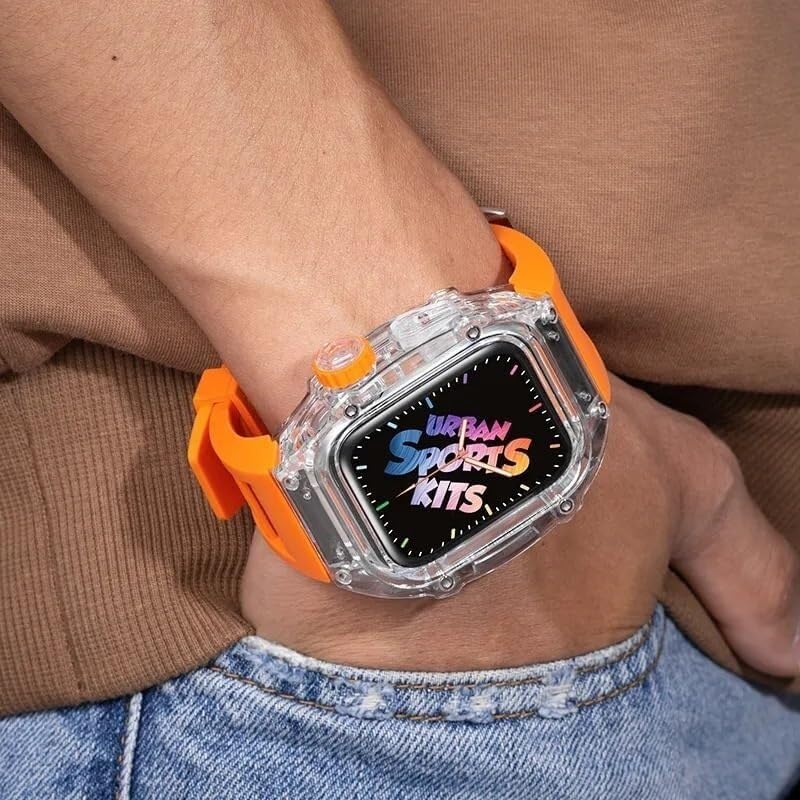 Bracelet silicone transparent de remplacement INFRI premium Apple Watch