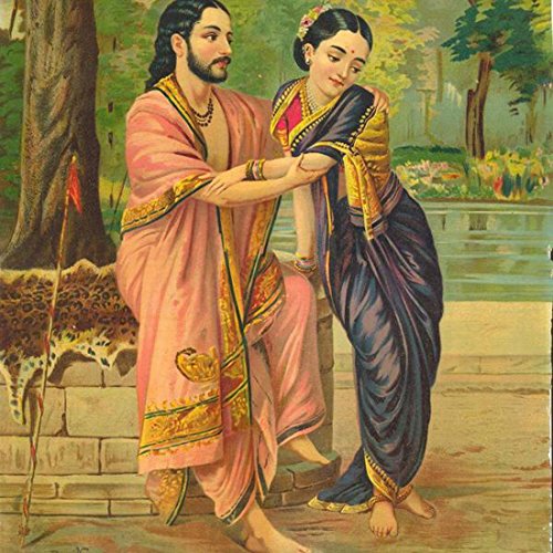 Image of Tallenge - Arjuna Subadhra - Raja Ravi Varma Mythology Collection - Large Poster Paper (24 x 30 inches)