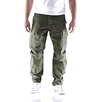 JACK & JONES Jpstkane Jjbarkley-Pantaloni Cargo Noos, Olive Night