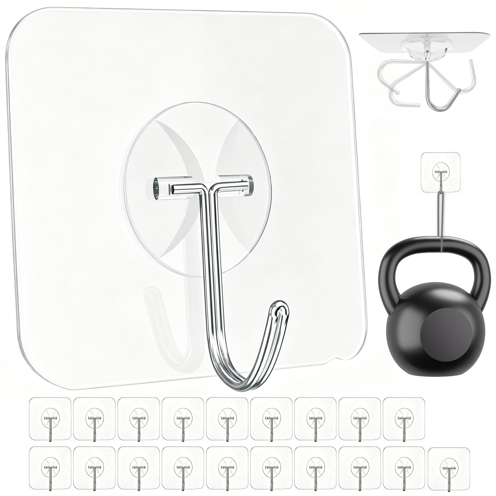 Latoxcaa Heavy Duty Adhesive Wall Hooks