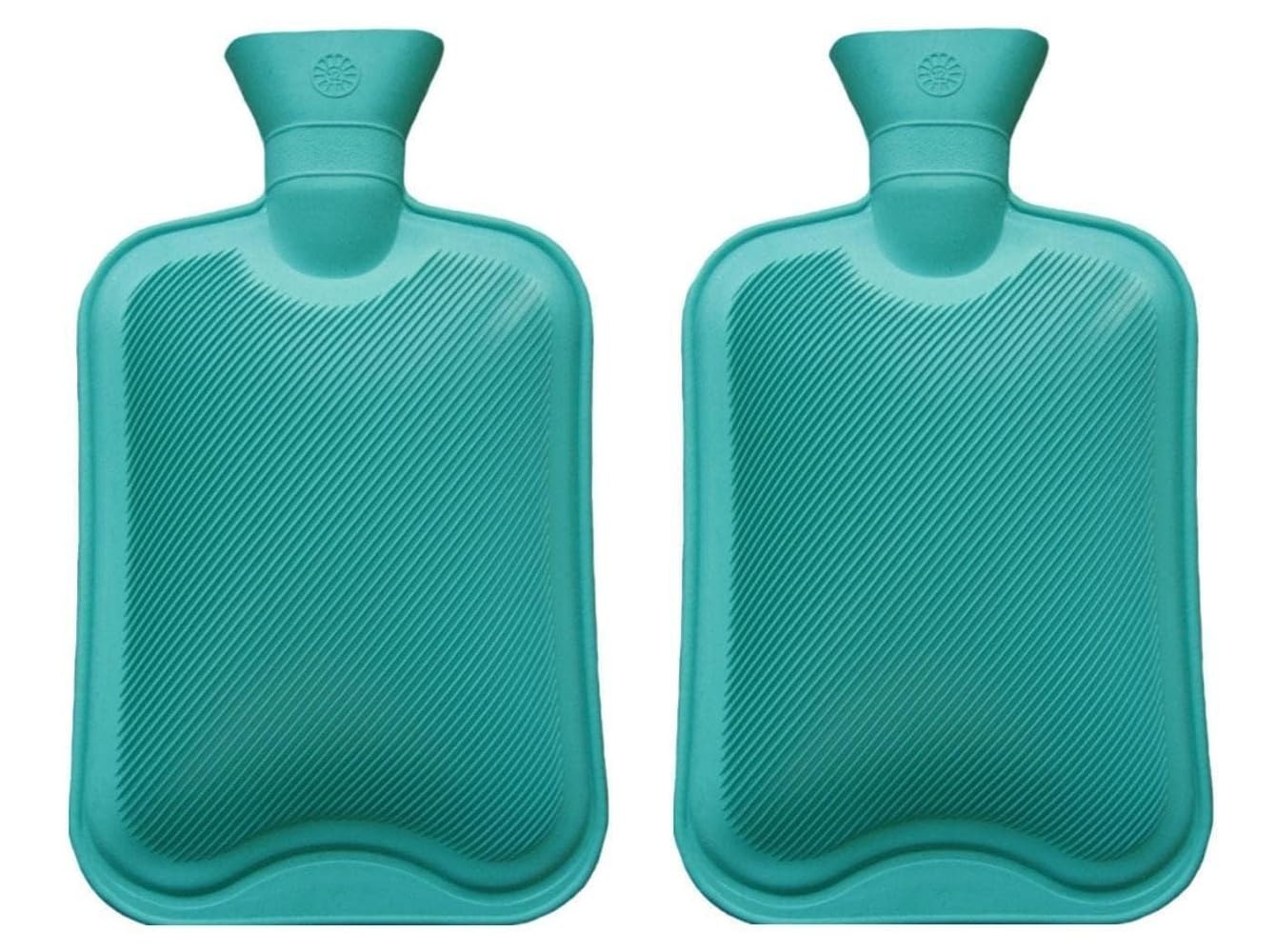 LUMONY® Hot Water Bag (2 litre) Non Electric Rubber Heating Bottle, Heat Pouch, Heat Bag for Body Pain relief, Cramps, Hot and Cold Therapies (Pack Of 2)