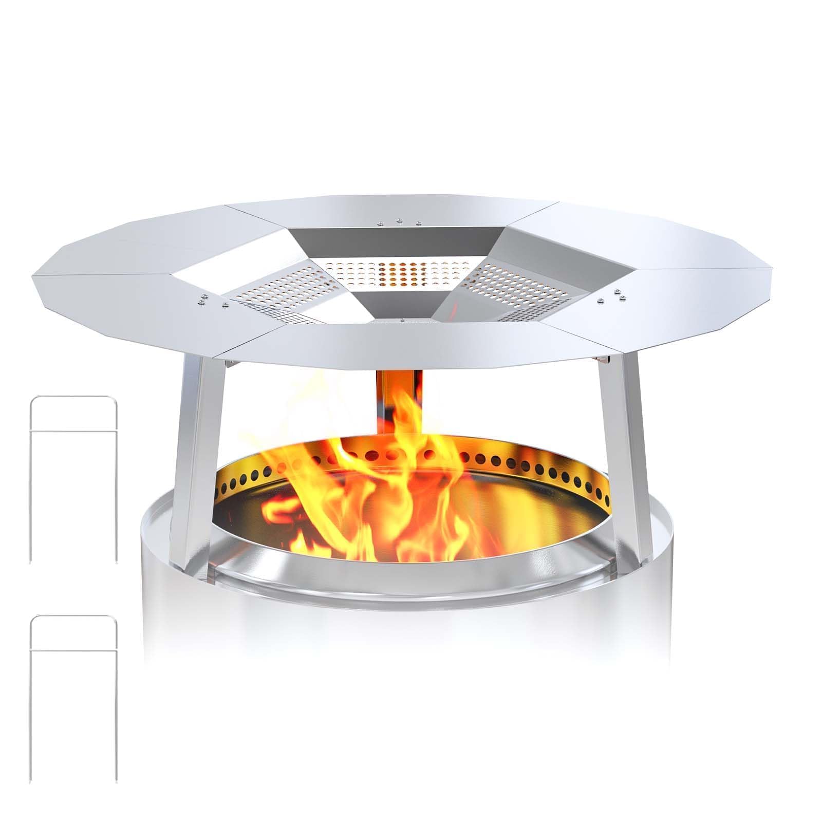 Amazon.com : One-Piece Fire Pit Heat Deflector for Solo Stove