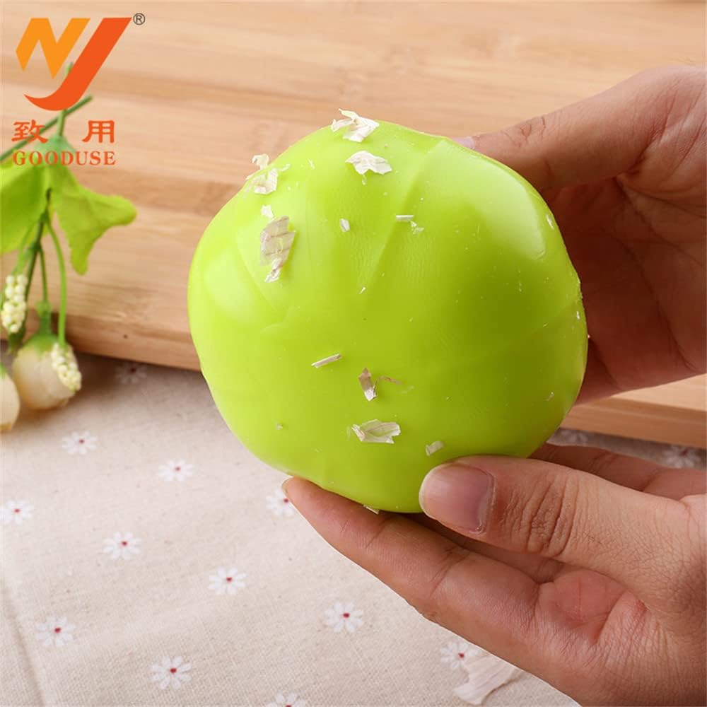 Pelador de ajo de silicona, removedor de piel de ajo, fácil y rápido de pelar, 2 piezas de dientes de ajo automático removedor de piel de ajo, rodillo de ajo, herramientas de cocina divertidas 6