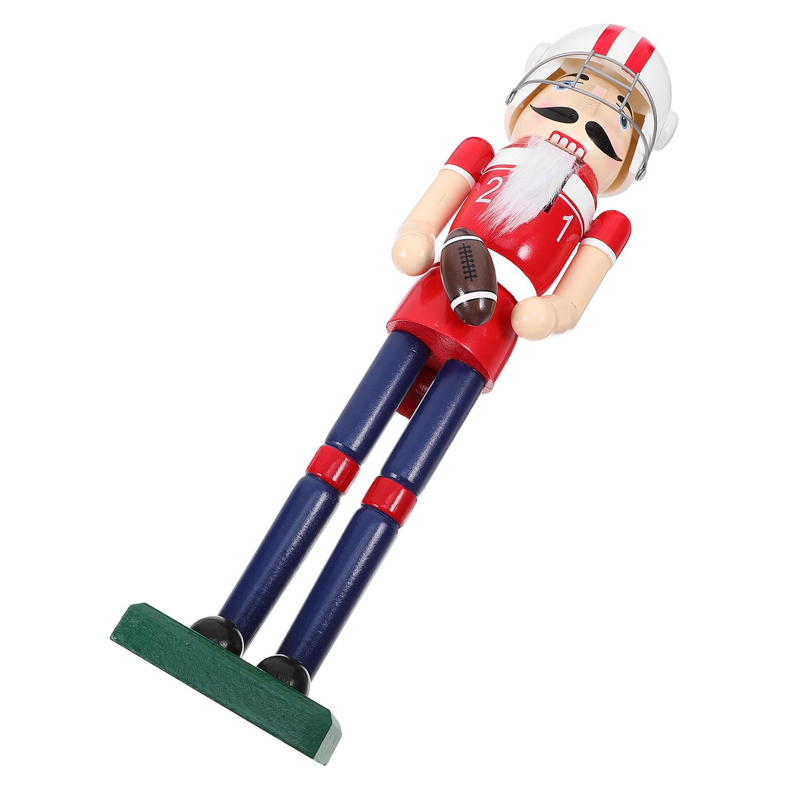 Toyvian 3 Piezas Figura de Cascanueces de Madera Estilo Deportivo para 38
