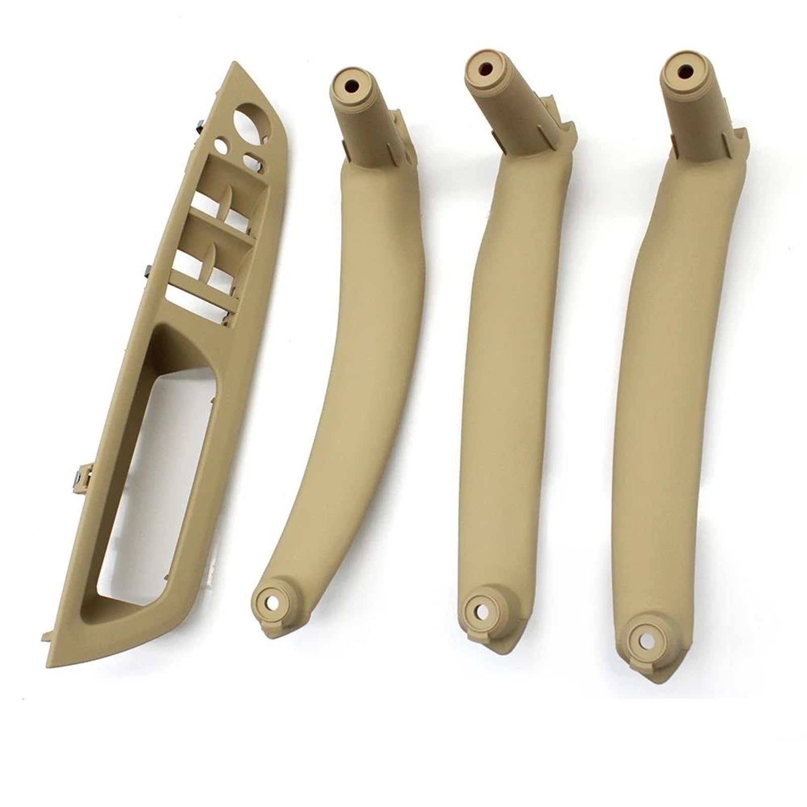 FKHBZM LHD RHD 4PCS Set Inteior Door Pull Handle Kit Replacement Parts for BMW X5 X6 E70 E71 2007-2013(LHD Beige)
