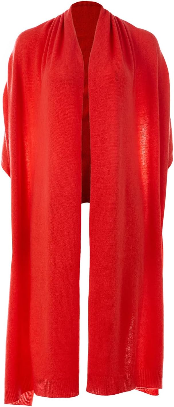 Women's Cashmere Wool Oversized Shawl Wrap, Solid Color Pashmina Ultra Soft Stole Scarf for Women with Gift Box - Image 2