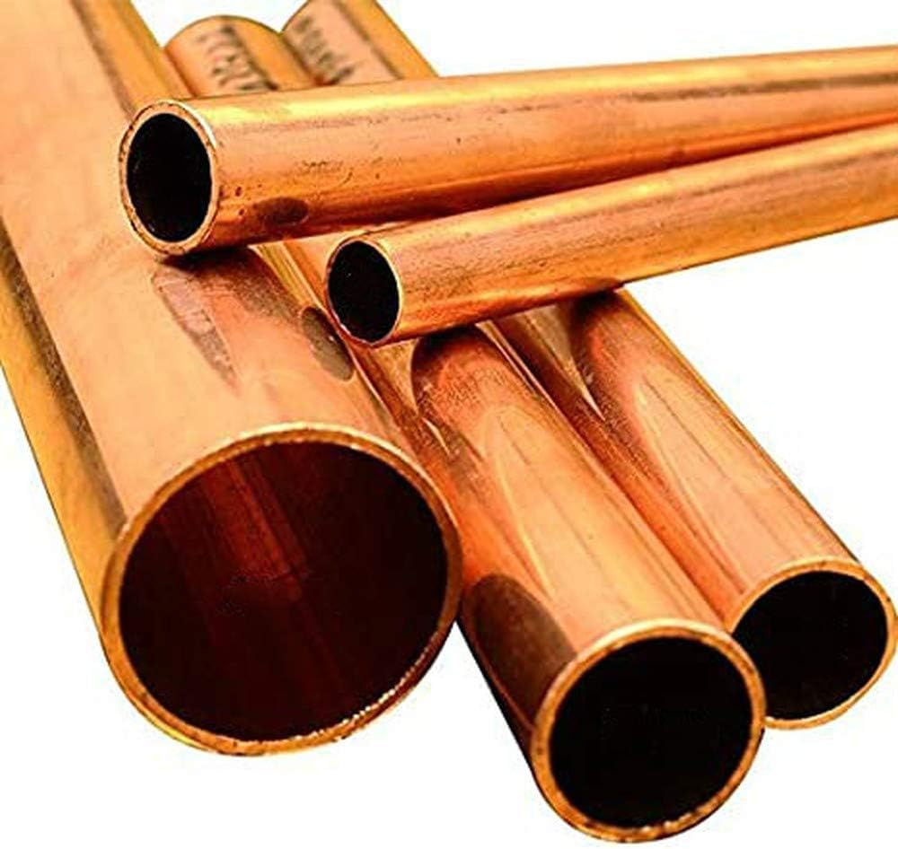Lot De 2 Tubes En Cuivre Rond - 4 Mm De Diamètre Extérieur, 0,2 Mm D'épaisseur, 300 Mm De Long - Parfait Pour Bricolage Et Projets DIY