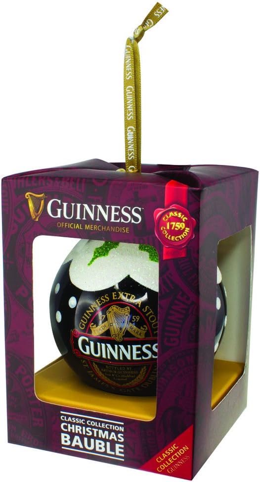 Guinness Christmas Bauble With Guinness Classic Collection Label Design