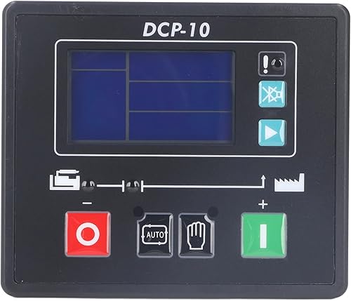 Miniatura 7 de ciciglow Controlador de grupo electrógeno, DCP-10 Módulo de control automático de arranque automático Pantalla LCD Conjunto de generador Módulo de