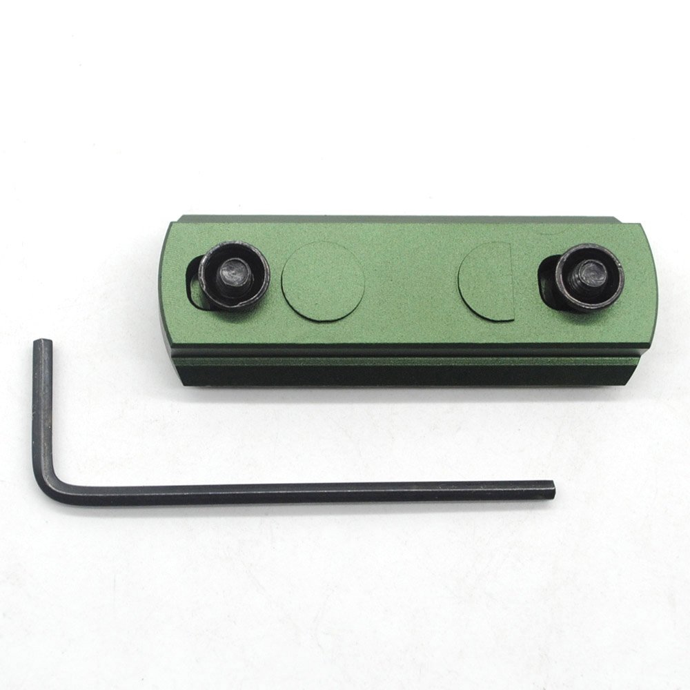 Support Rail Picatinny 20 Mm Anodisé Vert Olive Pour Rail 1913 - Neuf