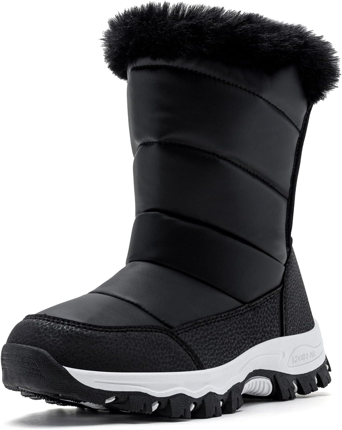HOBIBEAR Boys Girls Water Resistant Winter Snow Boots