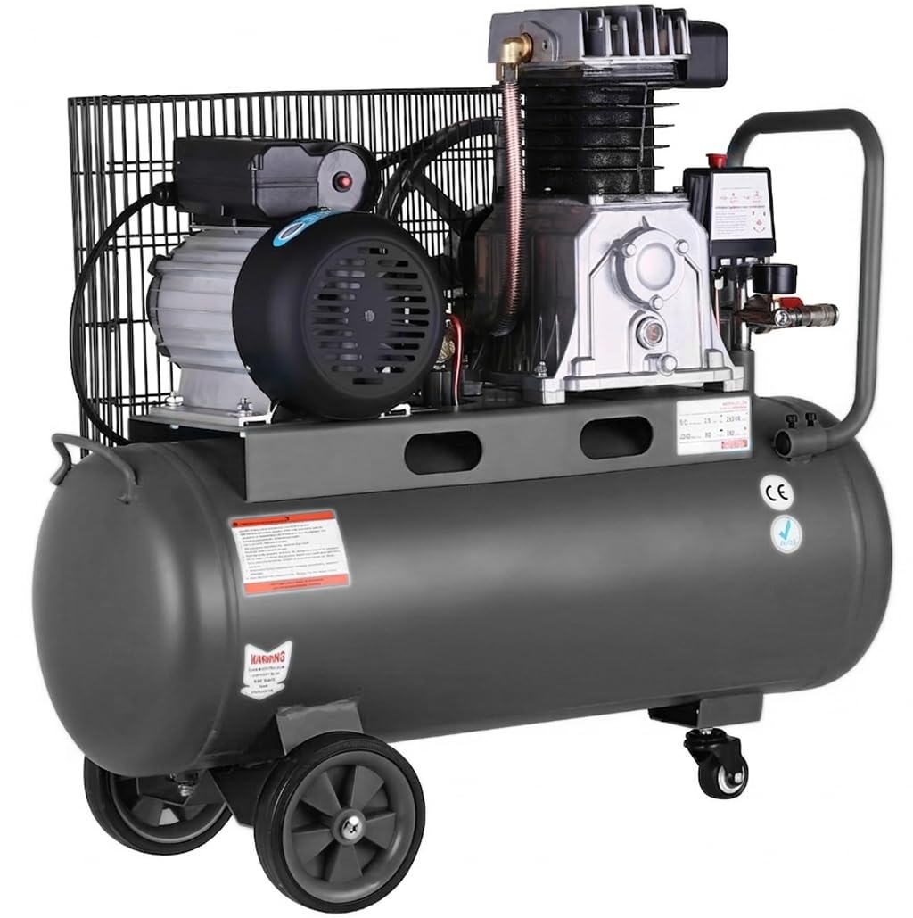 Compresor de aire profesional con certificado CE por correa, 150 litros 3 CV 8 Bares