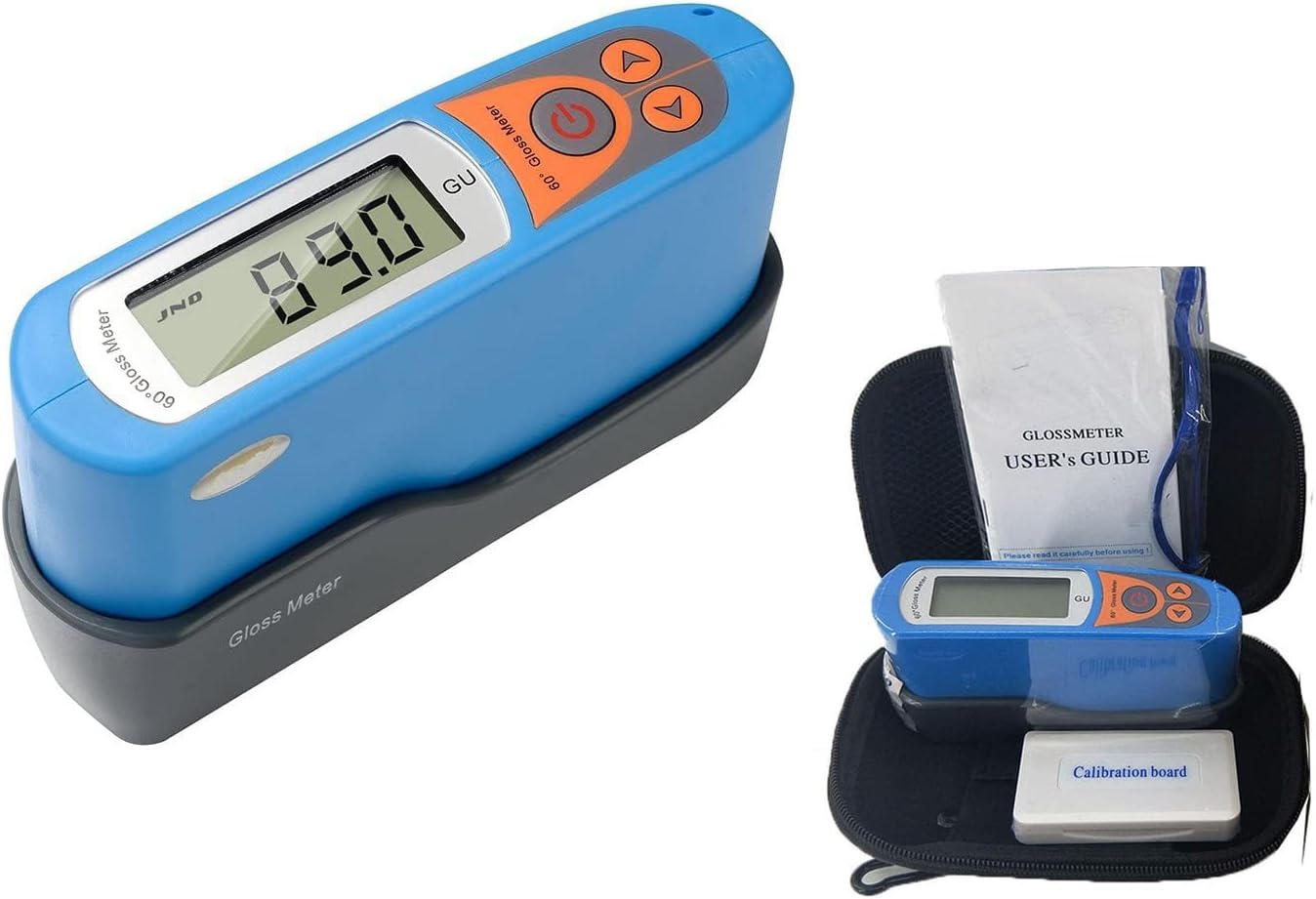Digital Glossmeter Gloss Meter Tester Single Angle Gloss Meter for Surface Gloss Measurement with Measuring Range 0.0~199.5GU Range 0.0~199.5GU Zero-point Deviation 0GU Digital Display