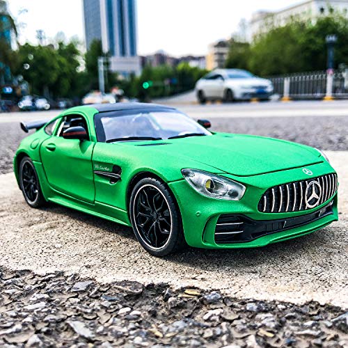 BDTCTK 1/24 AMG GTR Modelo de Auto de Juguete Verde miniatura 6