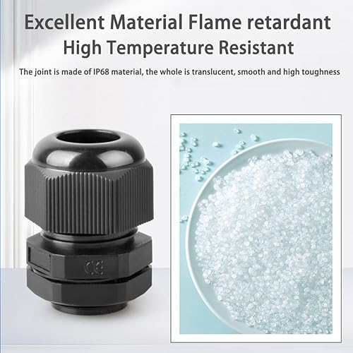 Miniatura 4 de Venforze NPT Prensaestopas de cable, 14 "NPT de alivio de tensión de nailon cable IP68 impermeable conector 24pcs alambre pasar a través de agarre