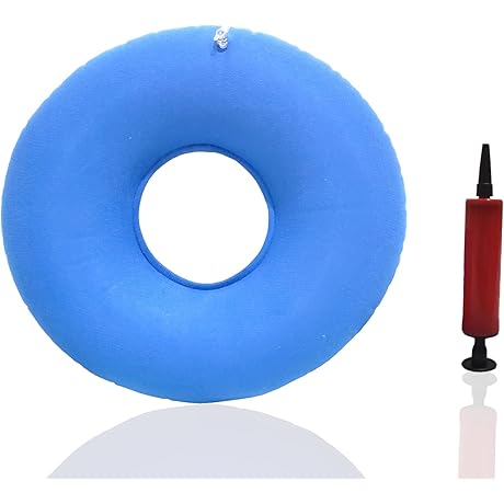 Light Blue Inflatable Cushion For Sitting