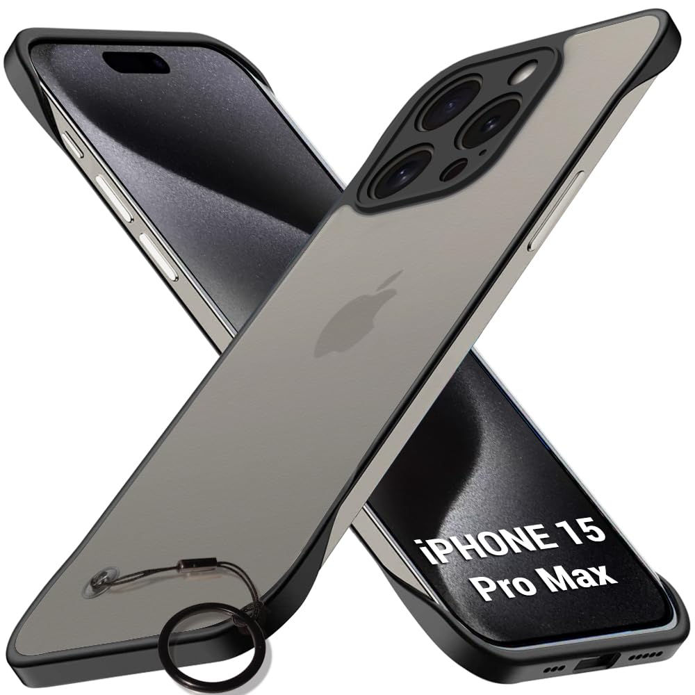 TheGiftKart Hybrid Ultimate Slim Back Case Cover for iPhone 17 | Lightweight Profile | Frosted Matte Translucent Hard Back Case Cover for iPhone 17 (PC & TPU, Black Sides) — Amazon image 8