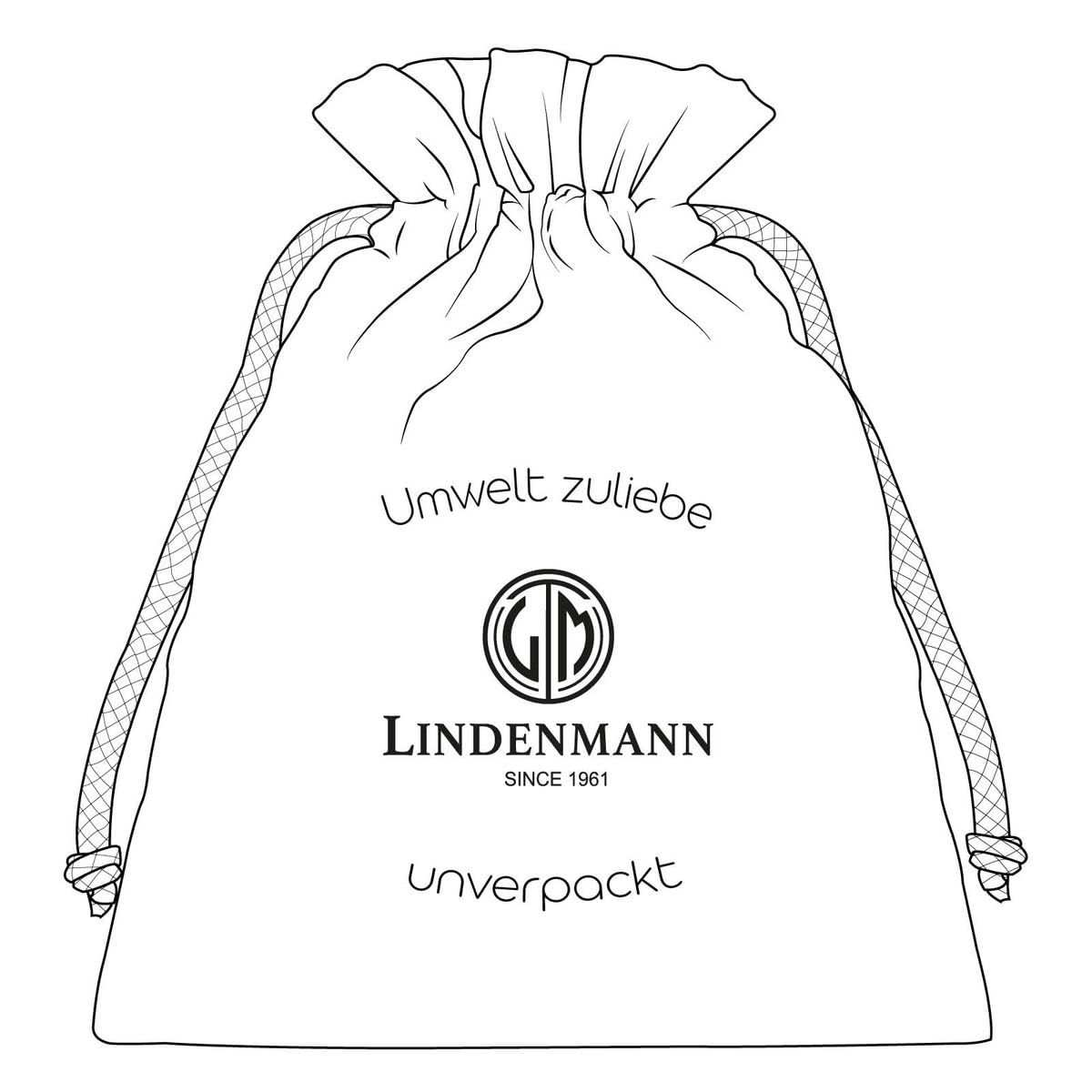 LINDENMANN Textil-Flechtgürtel Herren 35 mm schwarz