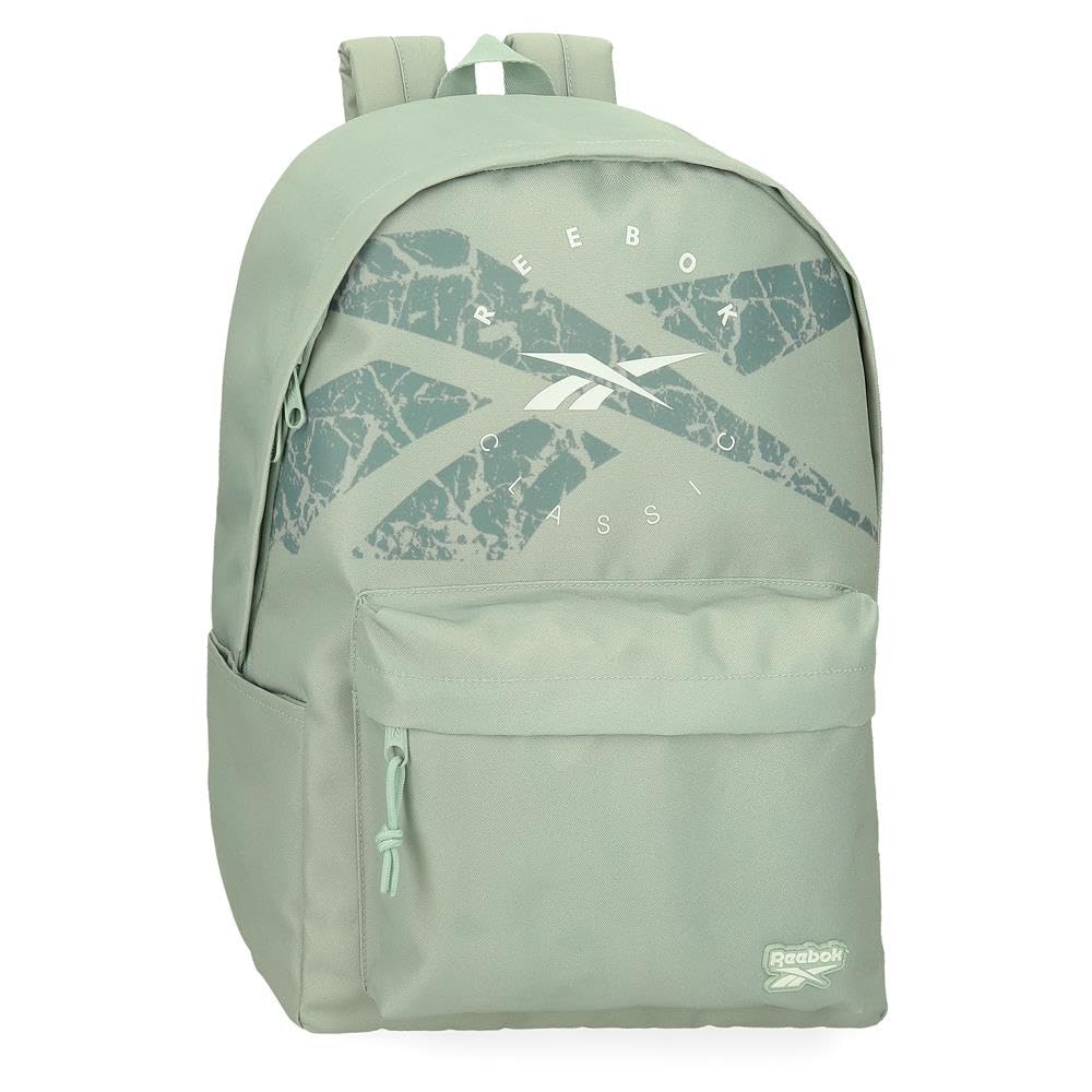 Reebok Trace 15.6” Laptop Backpack, with Trolley Strap, Green, 31.5 x 45 x 15 cm, Polyester, 21.26 L, by Joumma Bags