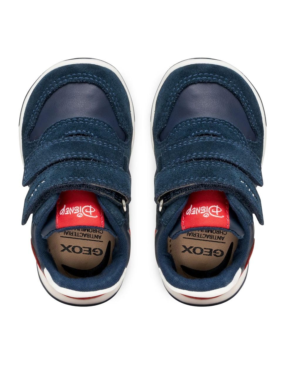 Geox ZAPITO Boy First Walker Shoe, Azul Marino/Rojo, Talla 19 EU, Azul Marino, 19 EU