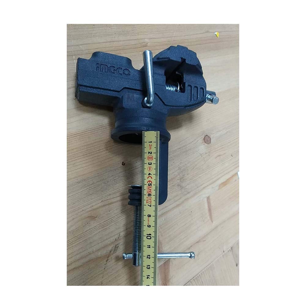 Ingco Hbv082 Morsa Da Banco Girevole Larghezza 60 Mm Forza Max Serraggio 1000 Kg
