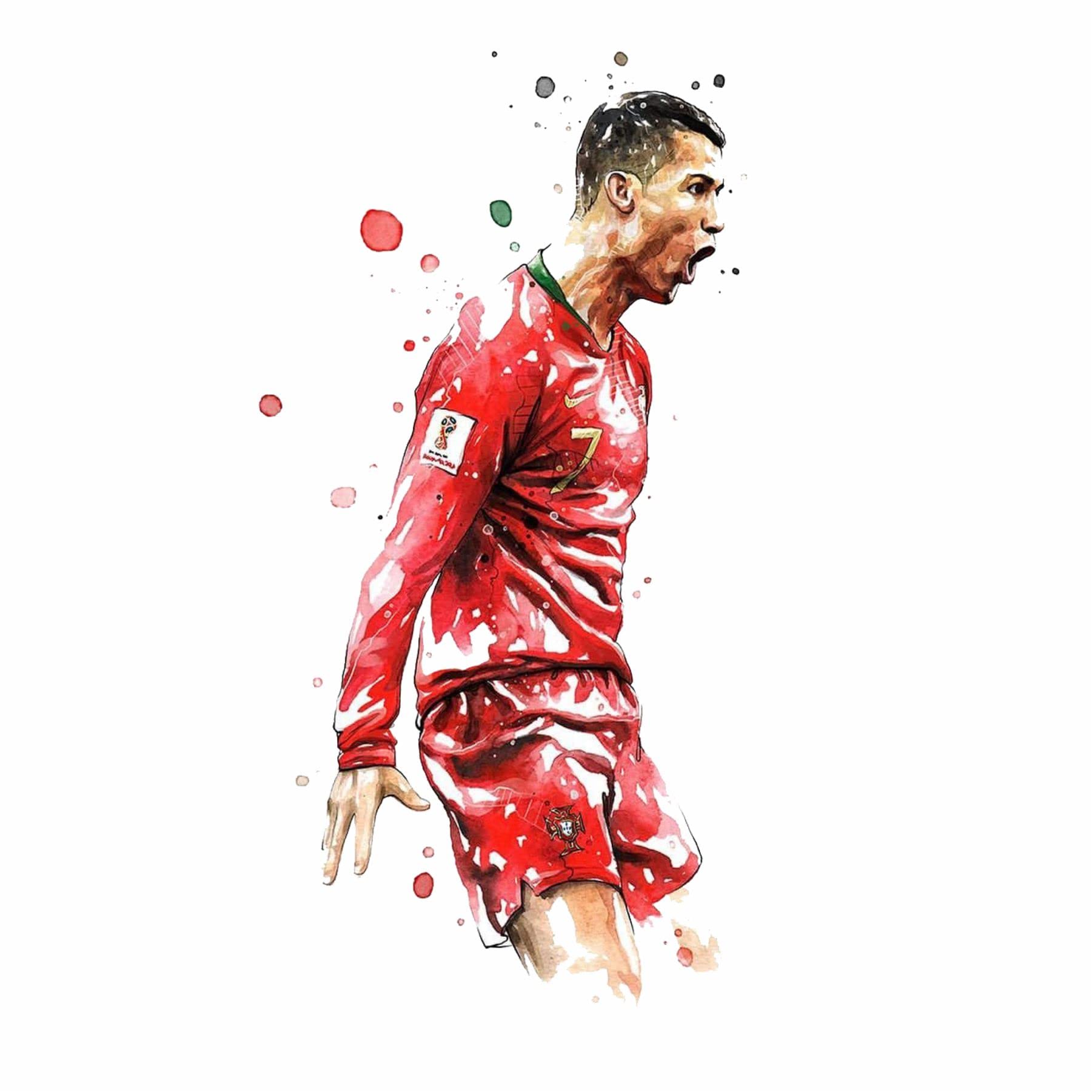 Sticker Yard Ronaldo Vinyl Wall Sticker for Living Room/Bedroom/Office and All Decorative Wall Stickers Size 35X63CM-image-40