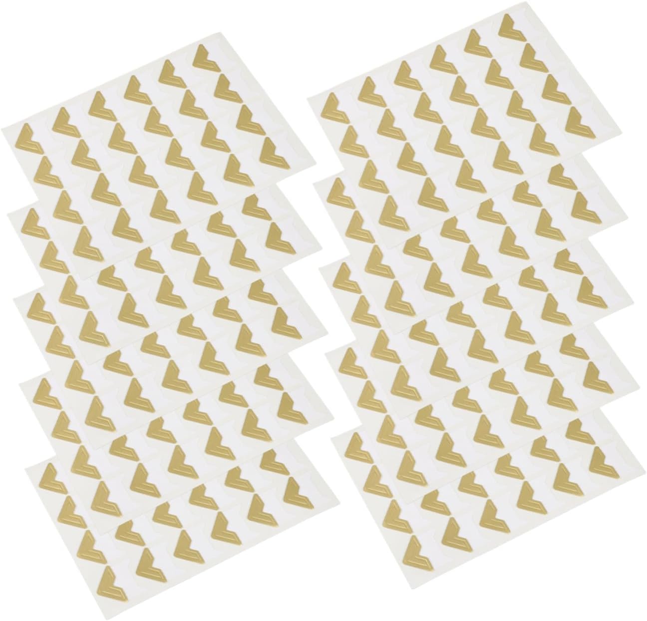 Gogogmee Self Adhesive Photo Corners 240pcs Picture Frame Stickers Luxurious Scrapbook Papers for DIY Photo Album Journal Diary