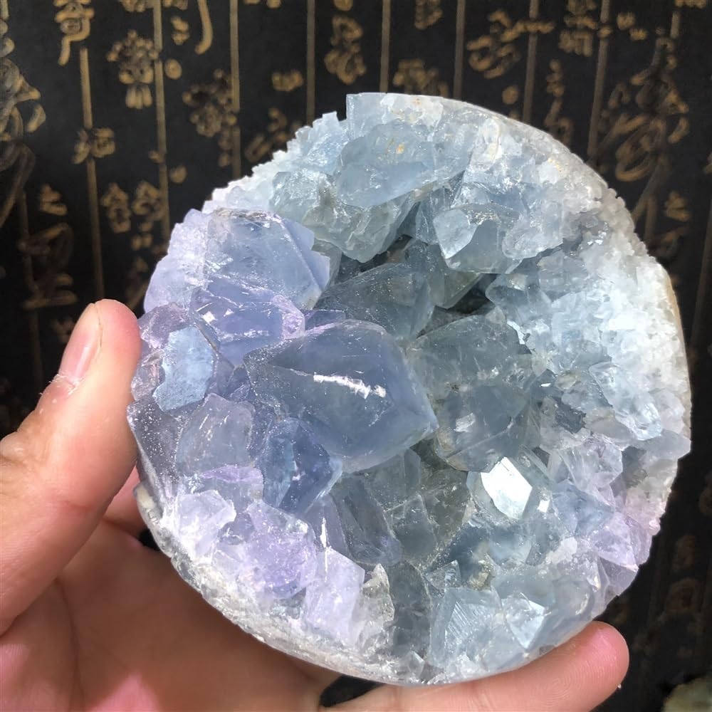 Sky Blue Crystal Cluster Wedding Decoration Aquarium