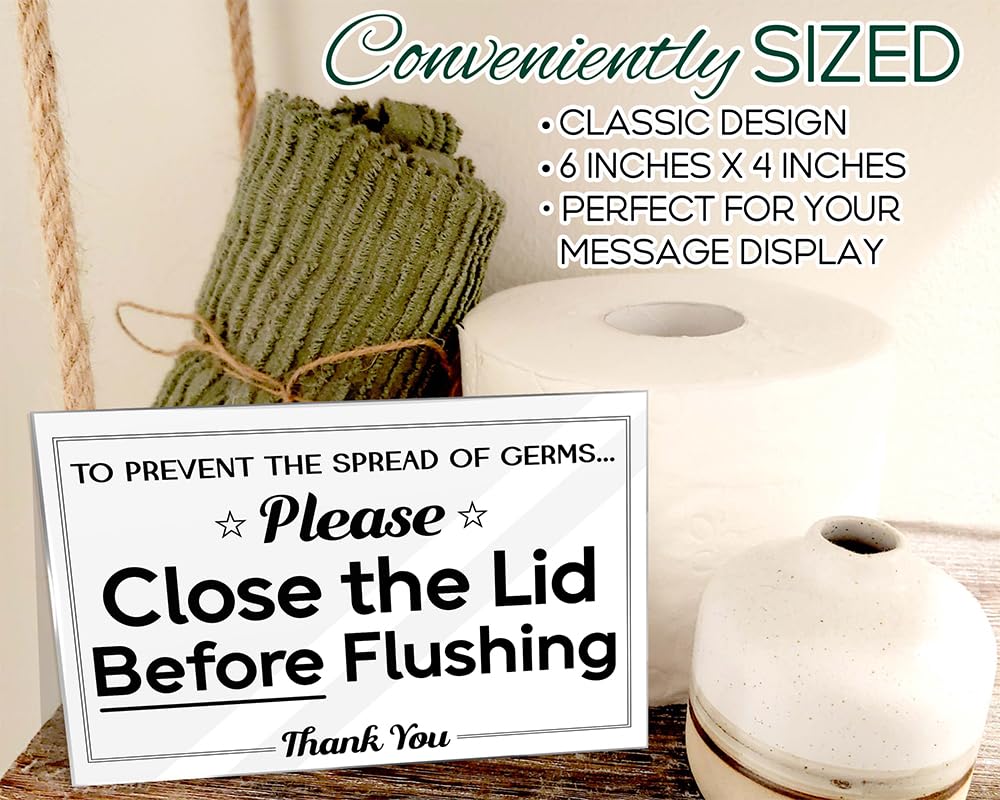 Snapklik.com : Essentials For Hosts - Lid Down, Flush Secure - Please ...