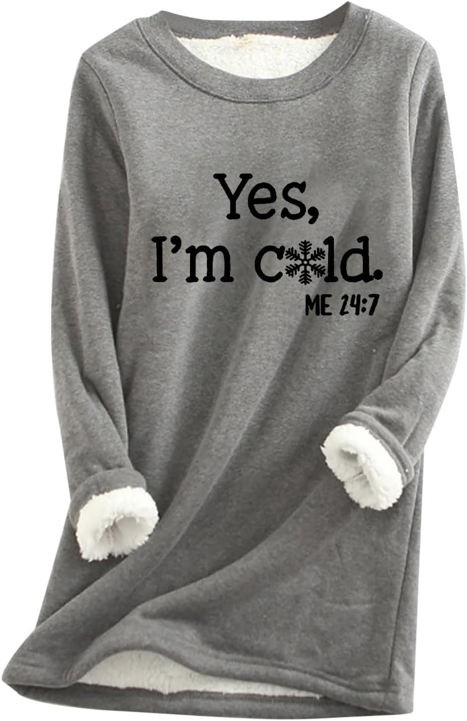 Womens Winter Long Sleeve Tops Crew Neck Fleece Velvet Shirts Thicked Warm Tunic Tees Plush Casual Snow Winter Tops