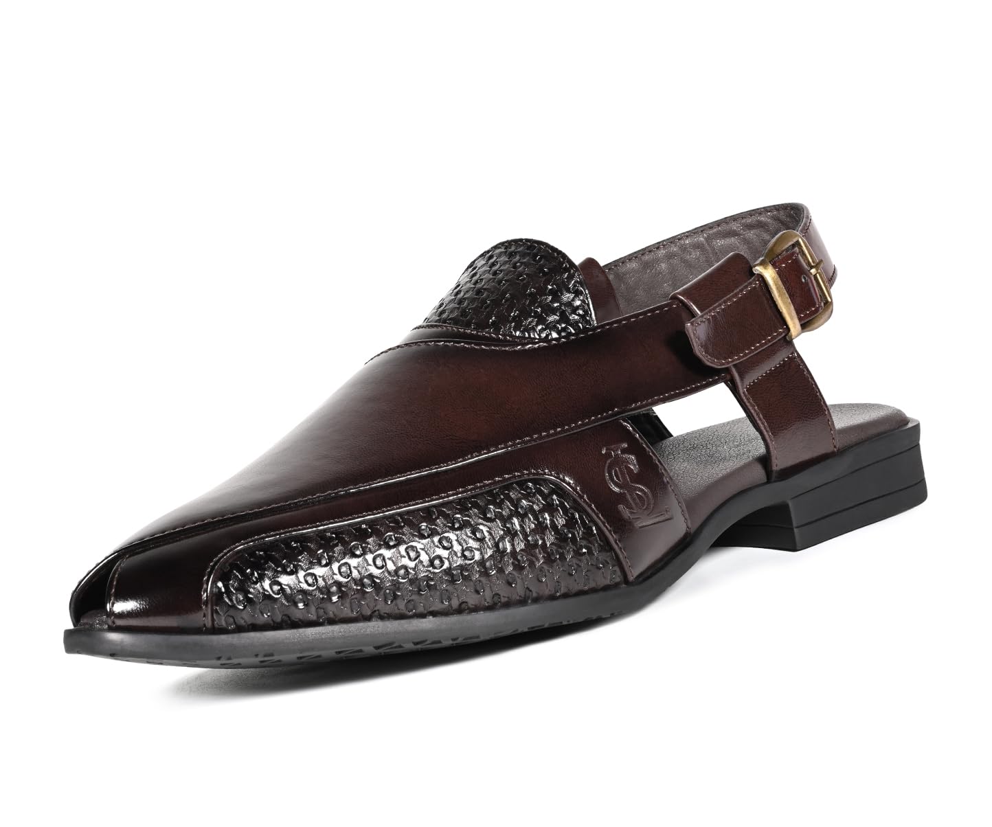 louis stitch Men’s Brunette Brown Ethnic Roman Sandals | Ethnic and Casual Footwear | Comfortable, Durable & Stylish Footwear for Every Occasion | LSOF-RS01-BB |-picture-31