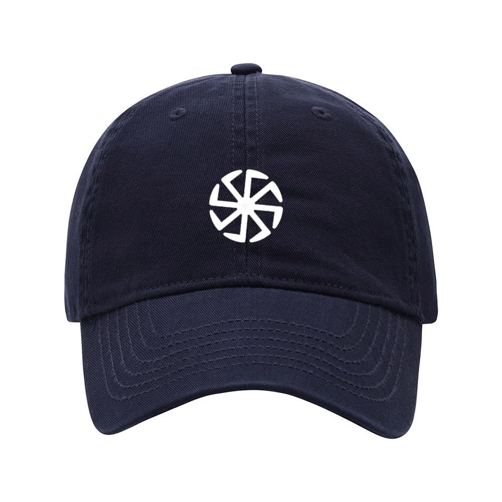 Baseball Cap Men Women White Viking Rune Embroidered Unisex Classic Adjustable Strapback Dad Hat