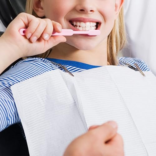 Miniatura 6 de 4 piezas de servilletero, clips de babero multicolor para dental, cadenas de cuello con clips de metal para clínica dental, protector de ropa de