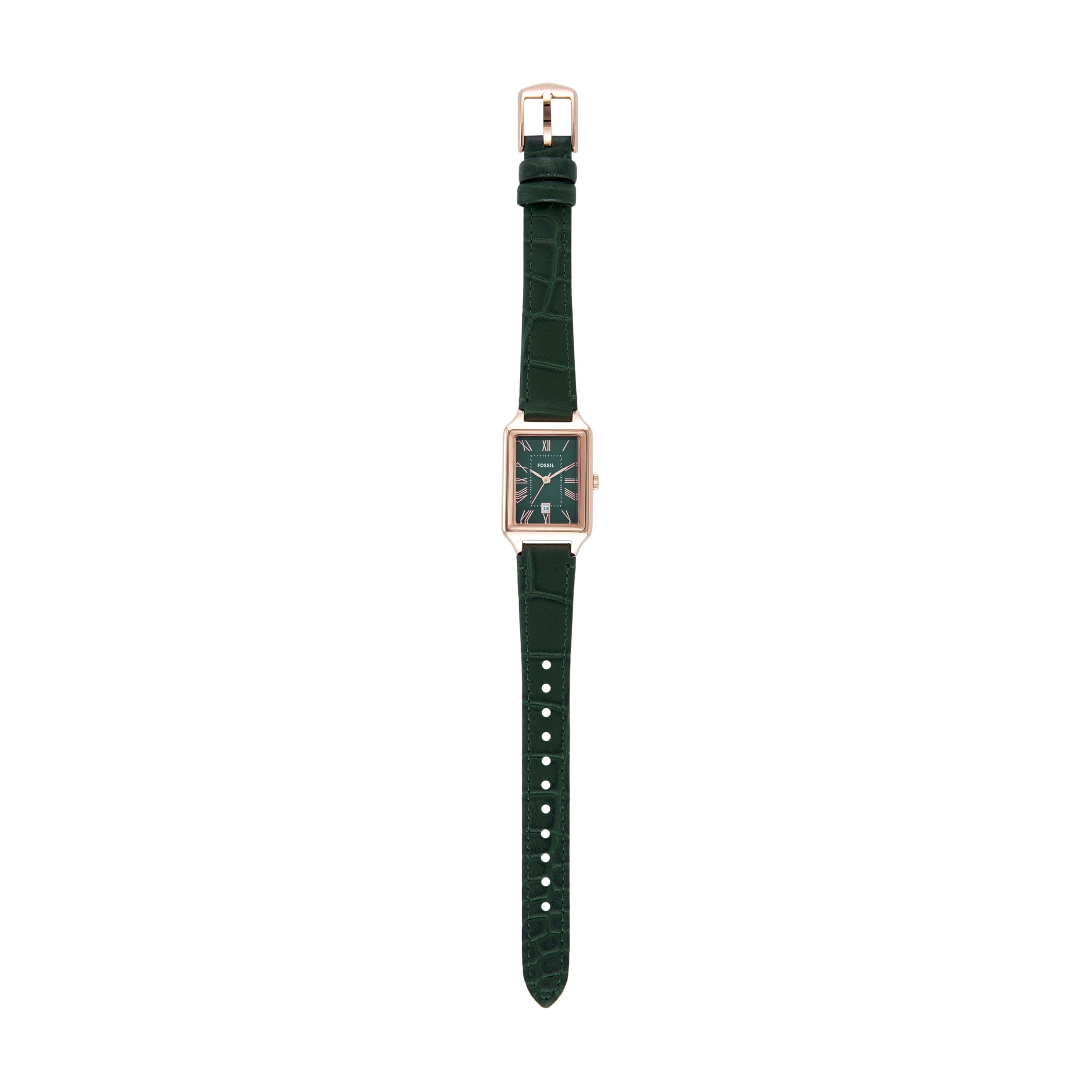 Fossil Reloj Raquel para Mujer, Movimiento de Cuarzo a Tres Agujas con Correa de Piel
