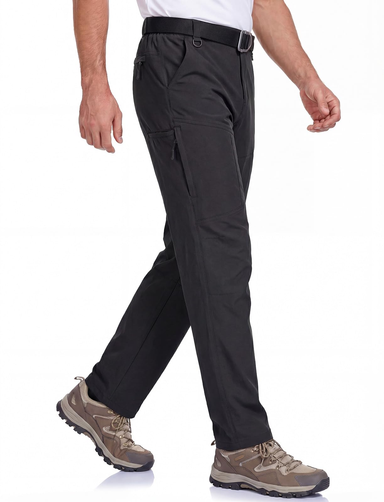 GymBrave Wanderhose Herren Wasserdicht Outdoor Hose Leichte Arbeitshosen Männer Cargohose mit Multi Taschen