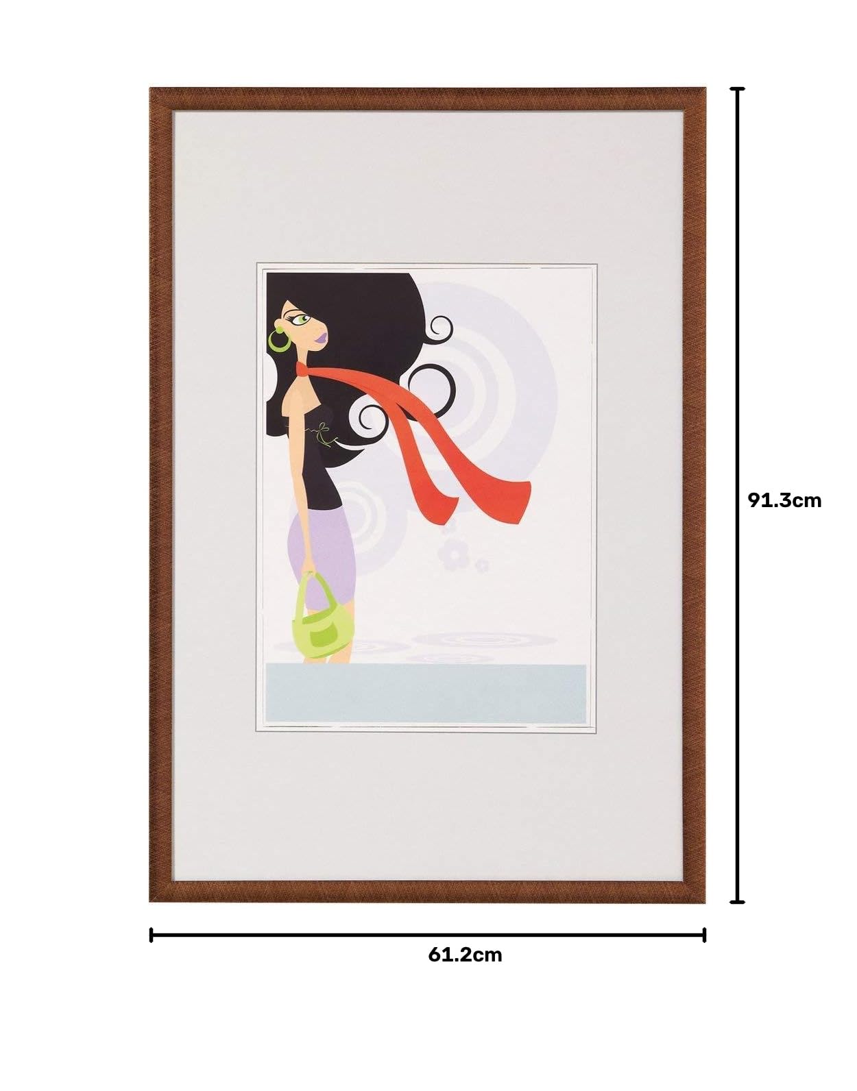 walther design Bilderrahmen bronze 60 x 90 cm New Lifestyle Kunststoffrahmen KV090J – Ansicht 2