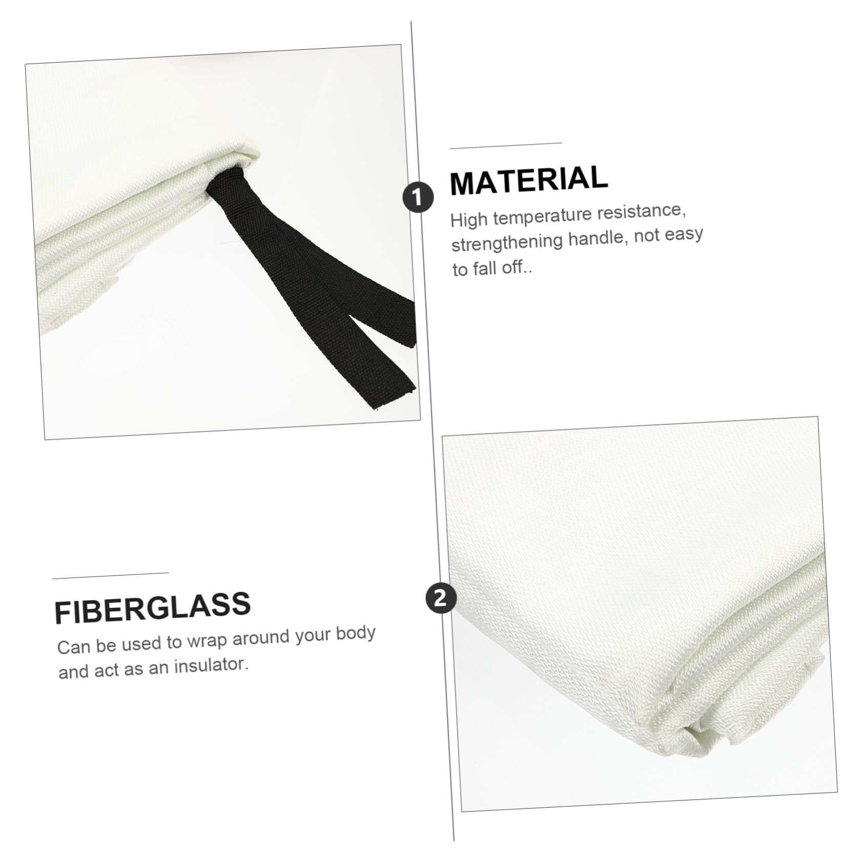 Manta Ignífuga de Emergencia para Fuego Resistente Altas Temperaturas Portátil y Ligera para Cocina Exteriores y Protección Familiar