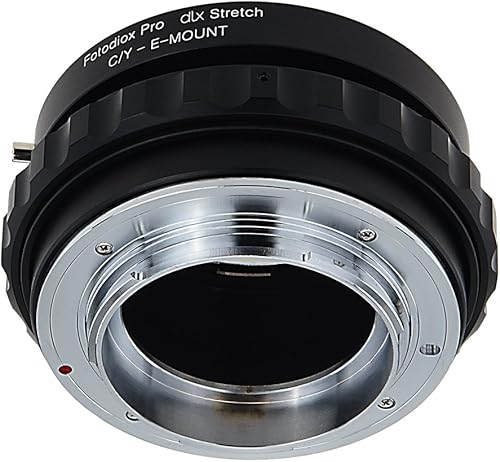 Miniatura 5 de Fotodiox DLX - Adaptador de montaje de lente elástico, lente ContaxYashica (CY) SLR a cuerpo de cámara sin espejo Sony Alpha E-Mount con enfoque