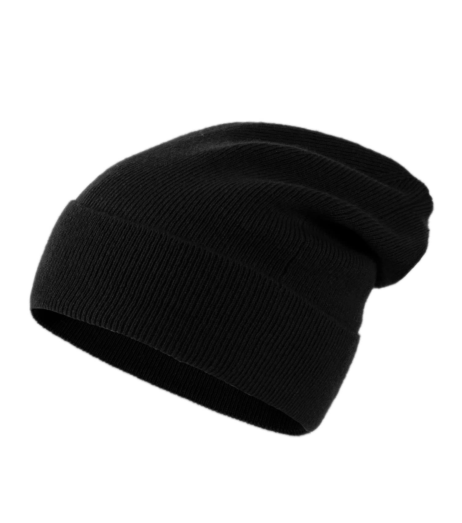 Sponsored Ad – Unisex 100% Pure Cashmere Beanie, Ribbed Cuffed Hat Warm Soft with Gift Box for Women and Men