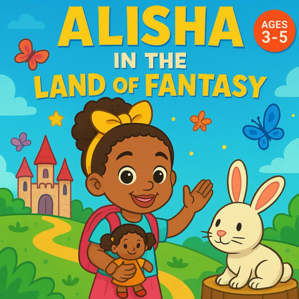 Little Black Girl Coloring Book: Alisha in the Land of Fantasy