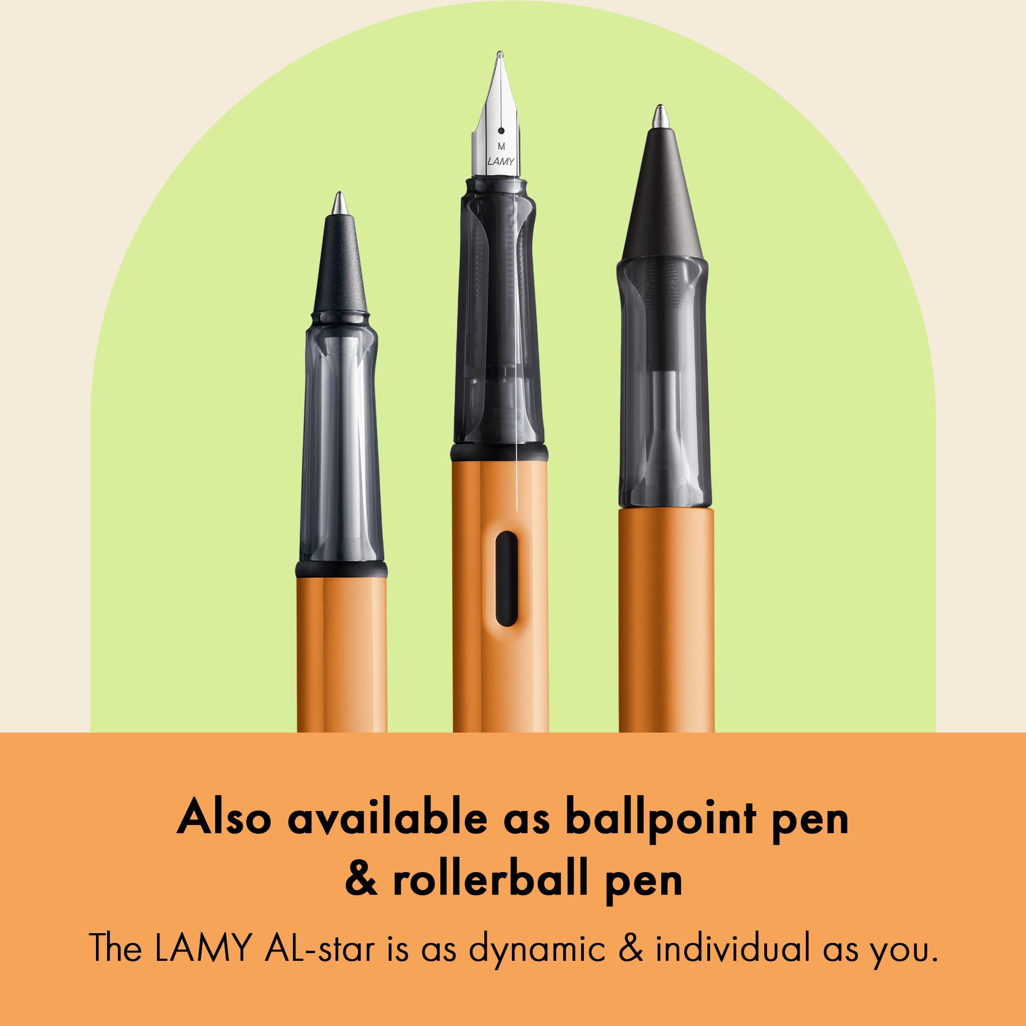 Amazon.com : Lamy AL Star 027 (F) Fountain Pen Bronze Orange