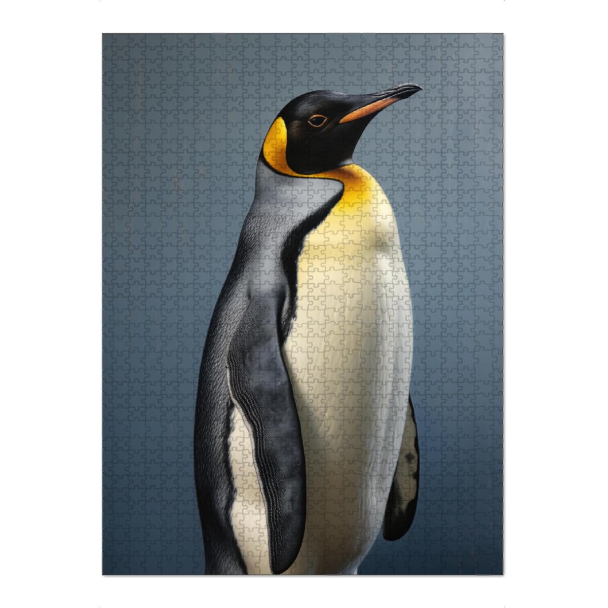 artboxONE-Puzzle XXL (1500 Teile) Natur Kaiserpinguin-Porträt - Puzzle Tier gemälde Kaiser