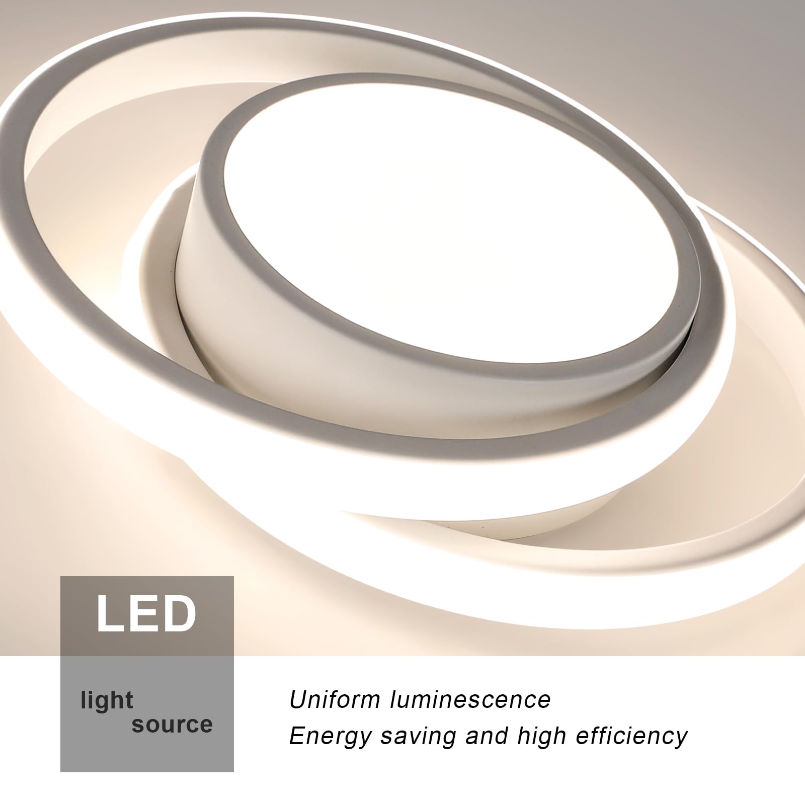 Comely Pack de 2 Plafones LED 32 W – 2350 lm c/u – Luz Natural 4500 K – Blanco Redondo Moderno Ø 27 cm – Ideal para Salón, Cocina, Pasillo y Baño