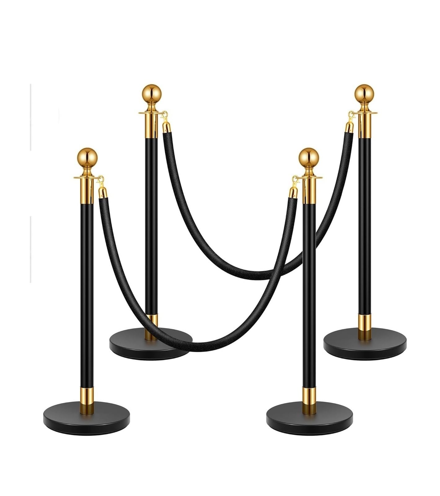 ZCXMNL Stanchions Crowd Control Barriers, Red Carpet Ropes And Stanchion Posts Queue Line Rope For Theater Hotels Concert Museums