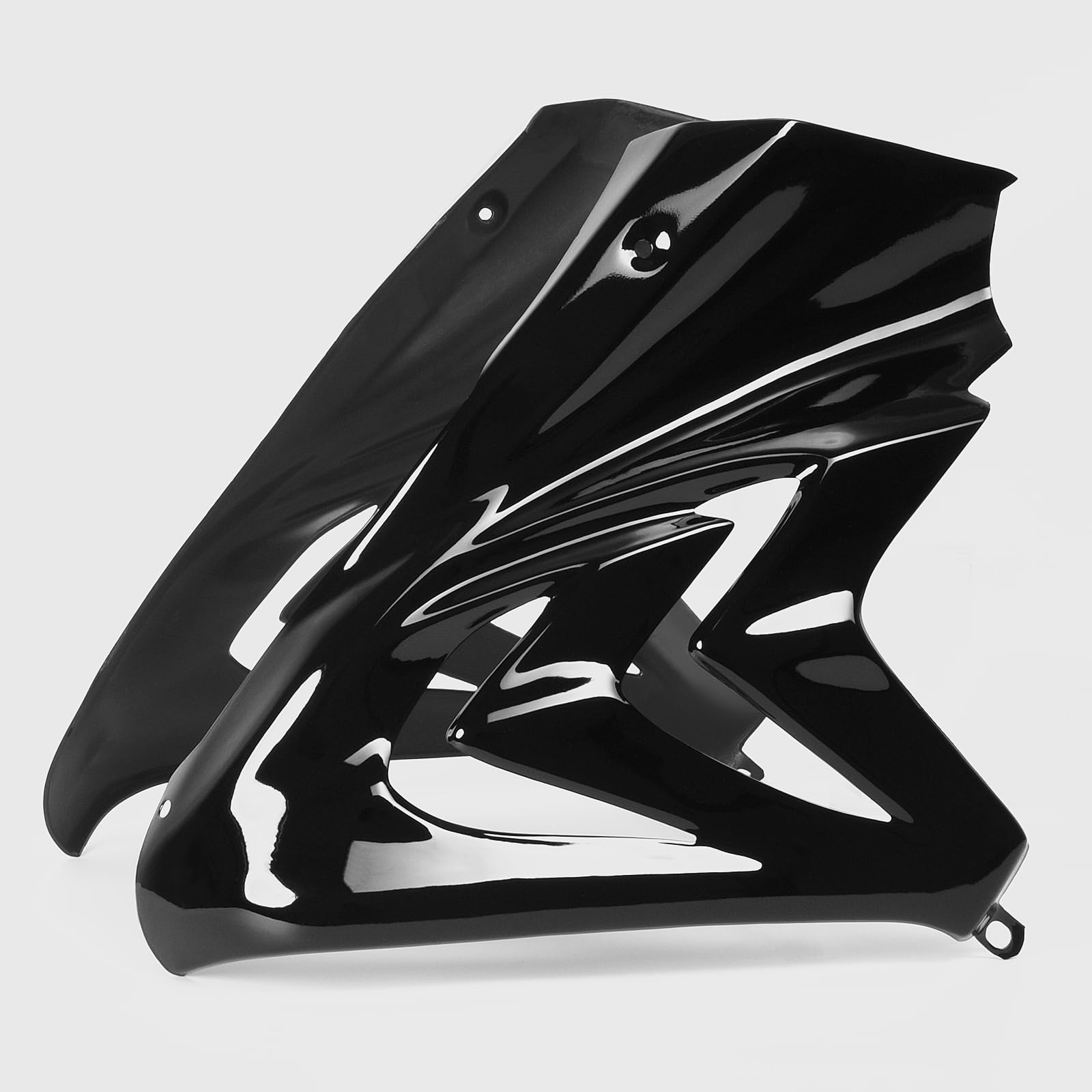 WOOGA Motorrad Seitenverkleidung Abdeckung für Honda CBR650R 2019-2023 Glänzend Schwarz