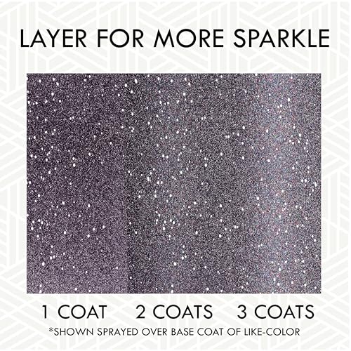 Image of Rust-Oleum 342607-6PK Specialty Glitter Spray Paint, 10.25 oz, Purple Multi-Color, 6 Pack