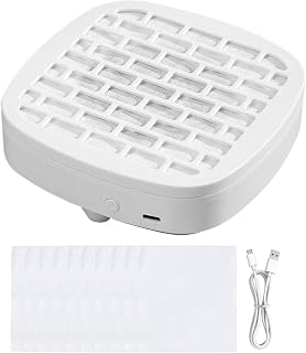 Dust Collector Nail Tech, With Powerful Suction, 14x14x4cm, Manicure Dust Collector, Compact Nail Vacuum, USB Rechargeable Design, For, Travel Or Salon Use